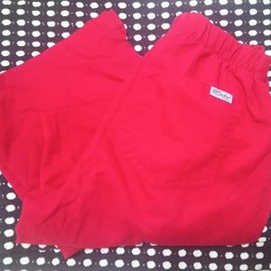 Grey's Anatomy Scrub Pants Red Size XSP